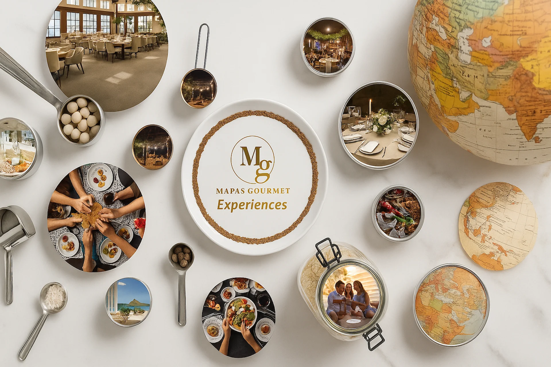 El concepto de negocios de Mapas Gourmet experiences